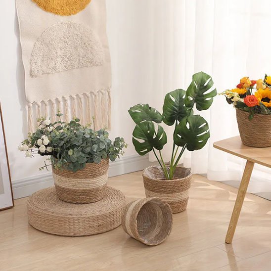Cache pot finition bicolore disponible
