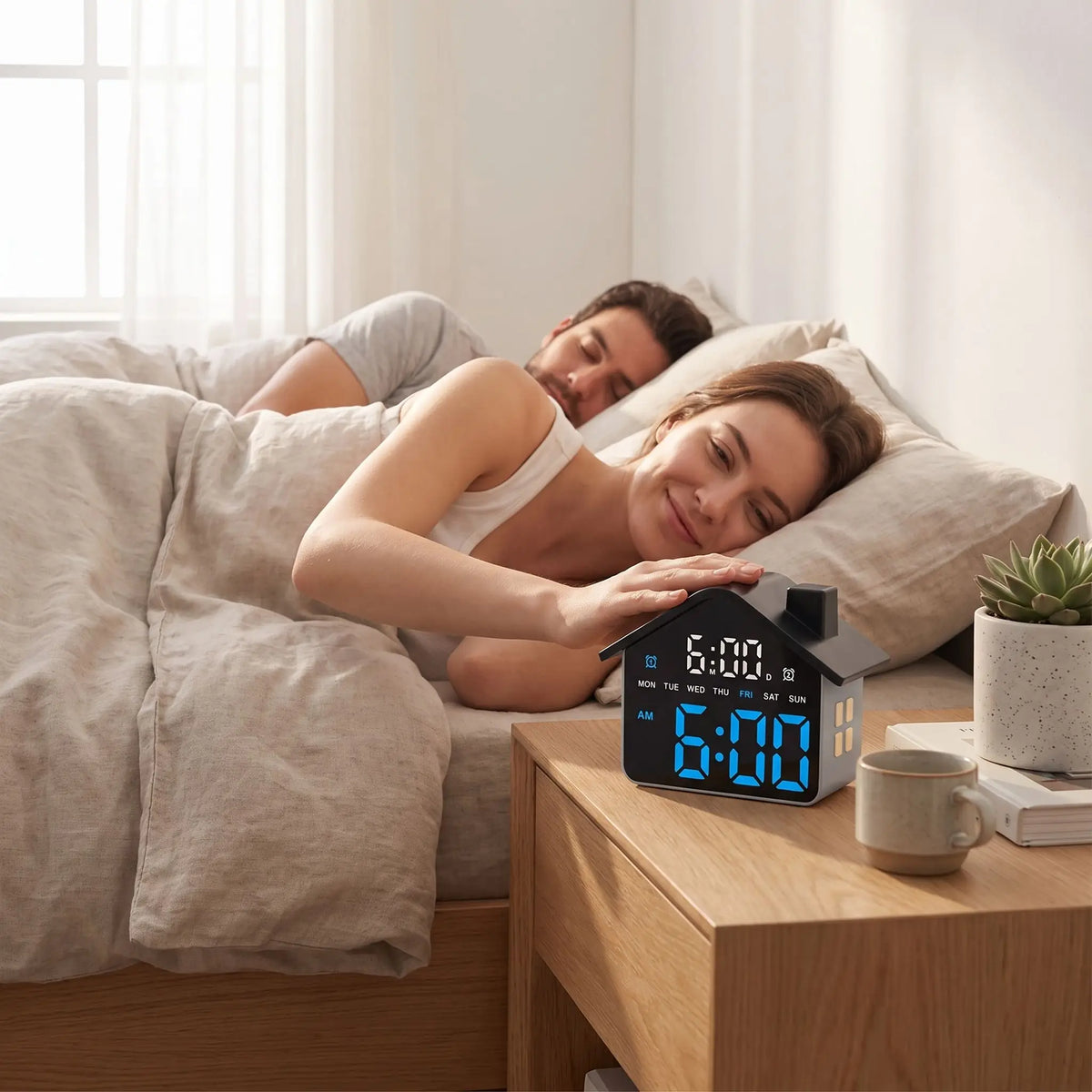 horloge design à poser réveil en douceur