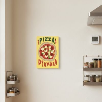 Decoration murale pour cuisine pizza diavola