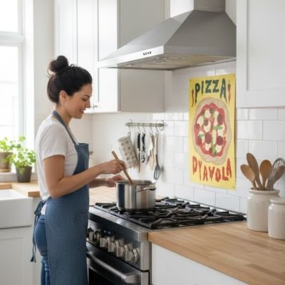 Decoration murale pour cuisine résistant à la chaleur