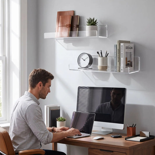 étagère murale décorative bureau