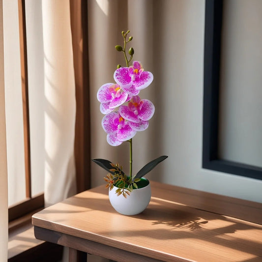 fausses plantes rose tacheté
